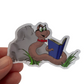 Bookworm Reading Sticker